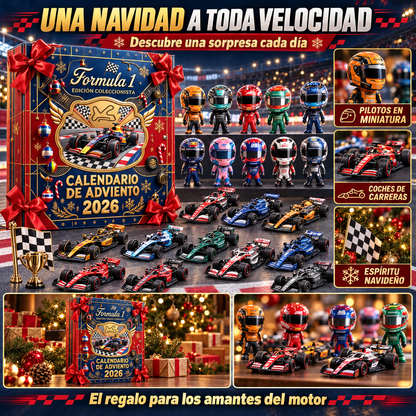Una Navidad a toda velocidad: calendario, pilotos en miniatura y coches de carreras