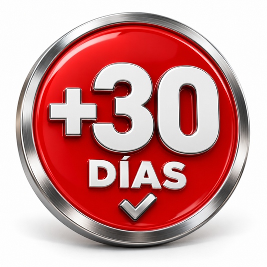 +30 días de garantía Polevento